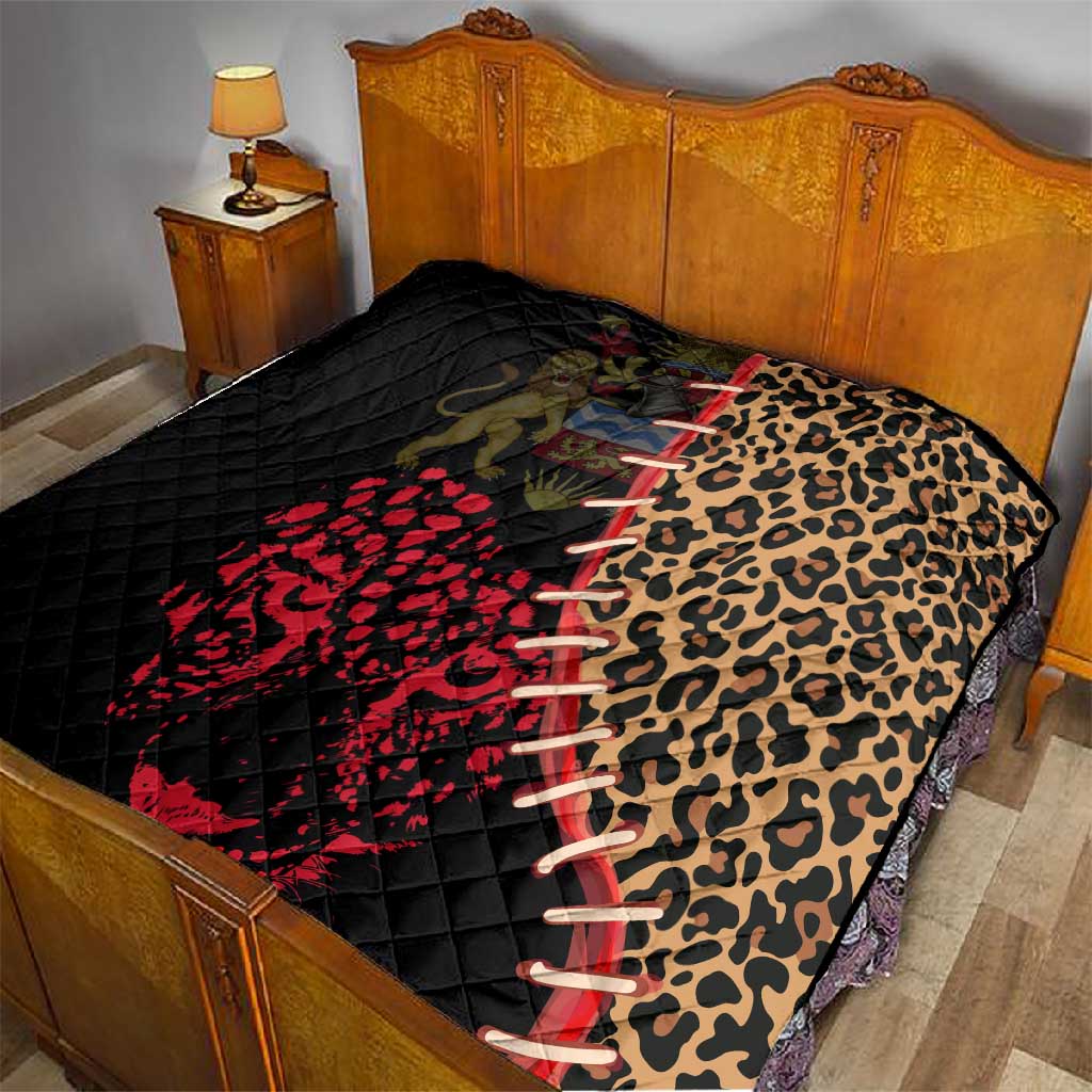 Leopard and Lion Malawi Quilt Unity and Freedom