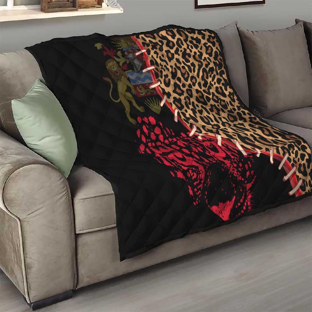 Leopard and Lion Malawi Quilt Unity and Freedom