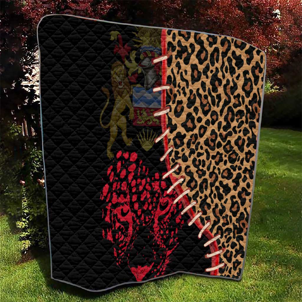 Leopard and Lion Malawi Quilt Unity and Freedom