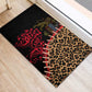 Leopard and Lion Malawi Rubber Doormat Unity and Freedom