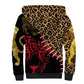 Leopard and Lion Malawi Sherpa Hoodie Unity and Freedom