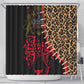 Leopard and Lion Malawi Shower Curtain Unity and Freedom