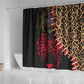 Leopard and Lion Malawi Shower Curtain Unity and Freedom