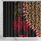 Leopard and Lion Malawi Shower Curtain Unity and Freedom