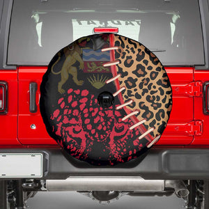 Leopard and Lion Malawi Spare Tire Cover Unity and Freedom