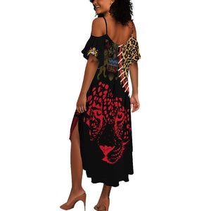 Leopard and Lion Malawi Summer Maxi Dress Unity and Freedom