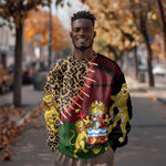 Leopard and Lion Malawi Sweatshirt Unity and Freedom