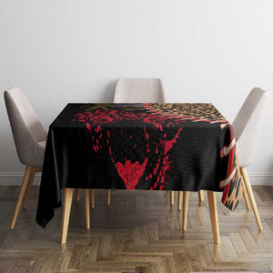 Leopard and Lion Malawi Tablecloth Unity and Freedom