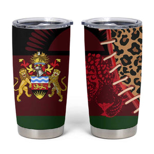 Leopard and Lion Malawi Tumbler Cup Unity and Freedom