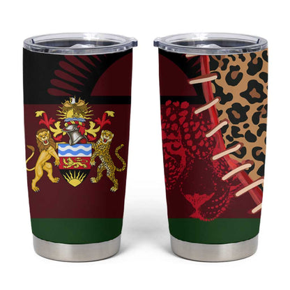 Leopard and Lion Malawi Tumbler Cup Unity and Freedom