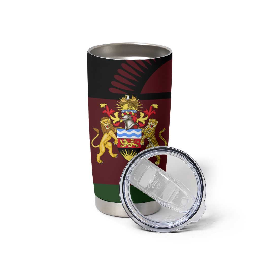 Leopard and Lion Malawi Tumbler Cup Unity and Freedom