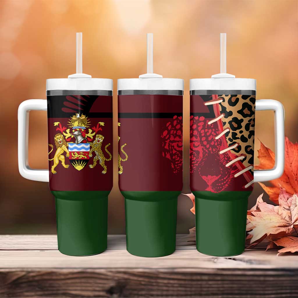Leopard and Lion Malawi Tumbler With Handle Unity and Freedom