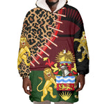 Leopard and Lion Malawi Wearable Blanket Hoodie Unity and Freedom