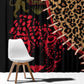 Leopard and Lion Malawi Window Curtain Unity and Freedom