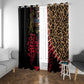 Leopard and Lion Malawi Window Curtain Unity and Freedom