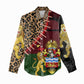 Leopard and Lion Malawi Women Casual Shirt Unity and Freedom