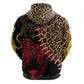 Leopard and Lion Malawi Zip Hoodie Unity and Freedom