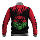 Malawi Lion Map Flag Baseball Jacket Wildlife Fusion Design
