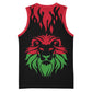 Malawi Lion Map Flag Basketball Jersey Wildlife Fusion Design - African Pride