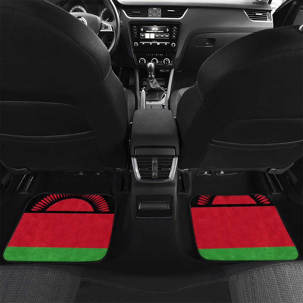 Malawi Lion Map Flag Car Mats Wildlife Fusion Design