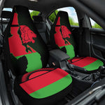 Malawi Lion Map Flag Car Seat Cover Wildlife Fusion Design