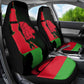 Malawi Lion Map Flag Car Seat Cover Wildlife Fusion Design