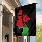Malawi Lion Map Flag Garden Flag Wildlife Fusion Design