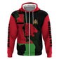 Malawi Lion Map Flag Hoodie Wildlife Fusion Design