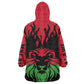 Malawi Lion Map Flag Kid Wearable Blanket Hoodie Wildlife Fusion Design