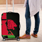Malawi Lion Map Flag Luggage Cover Wildlife Fusion Design