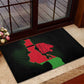 Malawi Lion Map Flag Rubber Doormat Wildlife Fusion Design