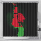 Malawi Lion Map Flag Shower Curtain Wildlife Fusion Design