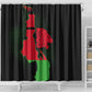 Malawi Lion Map Flag Shower Curtain Wildlife Fusion Design