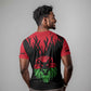 Malawi Lion Map Flag T shirt Wildlife Fusion Design