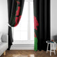 Malawi Lion Map Flag Window Curtain Wildlife Fusion Design
