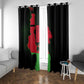 Malawi Lion Map Flag Window Curtain Wildlife Fusion Design