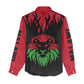 Malawi Lion Map Flag Women Casual Shirt Wildlife Fusion Design
