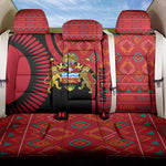 Malawi Patterns African Back Car Seat Cover Blended with Flag Colors and National Emblem