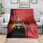 Malawi Patterns African Blanket Blended with Flag Colors and National Emblem