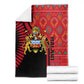 Malawi Patterns African Blanket Blended with Flag Colors and National Emblem
