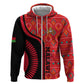 Malawi Patterns African Hoodie Blended with Flag Colors and National Emblem