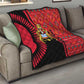 Malawi Patterns African Quilt Blended with Flag Colors and National Emblem