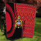Malawi Patterns African Quilt Blended with Flag Colors and National Emblem