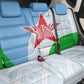 Djibouti Back Car Seat Cover Flag Tribal Motifs and Red Star Symbol of Unity
