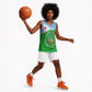 Djibouti Basketball Jersey Flag Tribal Motifs and Red Star Symbol of Unity - African Pride