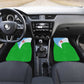 Djibouti Car Mats Flag Tribal Motifs and Red Star Symbol of Unity