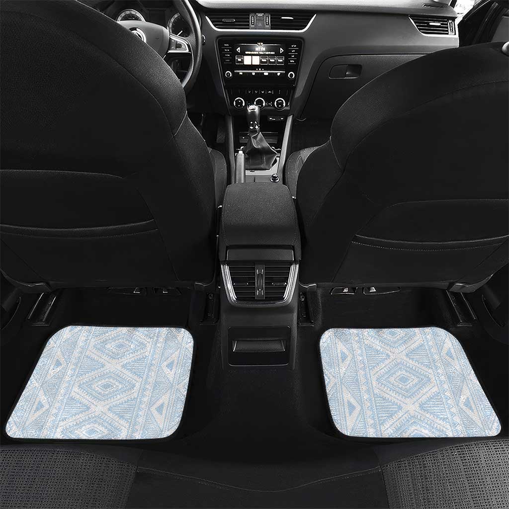Djibouti Car Mats Flag Tribal Motifs and Red Star Symbol of Unity
