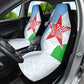 Djibouti Car Seat Cover Flag Tribal Motifs and Red Star Symbol of Unity