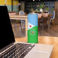 Djibouti Skinny Tumbler Flag Tribal Motifs and Red Star Symbol of Unity