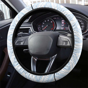 Djibouti Steering Wheel Cover Flag Tribal Motifs and Red Star Symbol of Unity